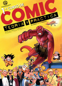 Cartel del 1er Curso de Cómic de la UMU. Clic para obtener a mayor tamaño