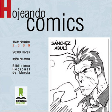 Portada folleto de Enrique Sánchez Abulí en Hojeando Cómics